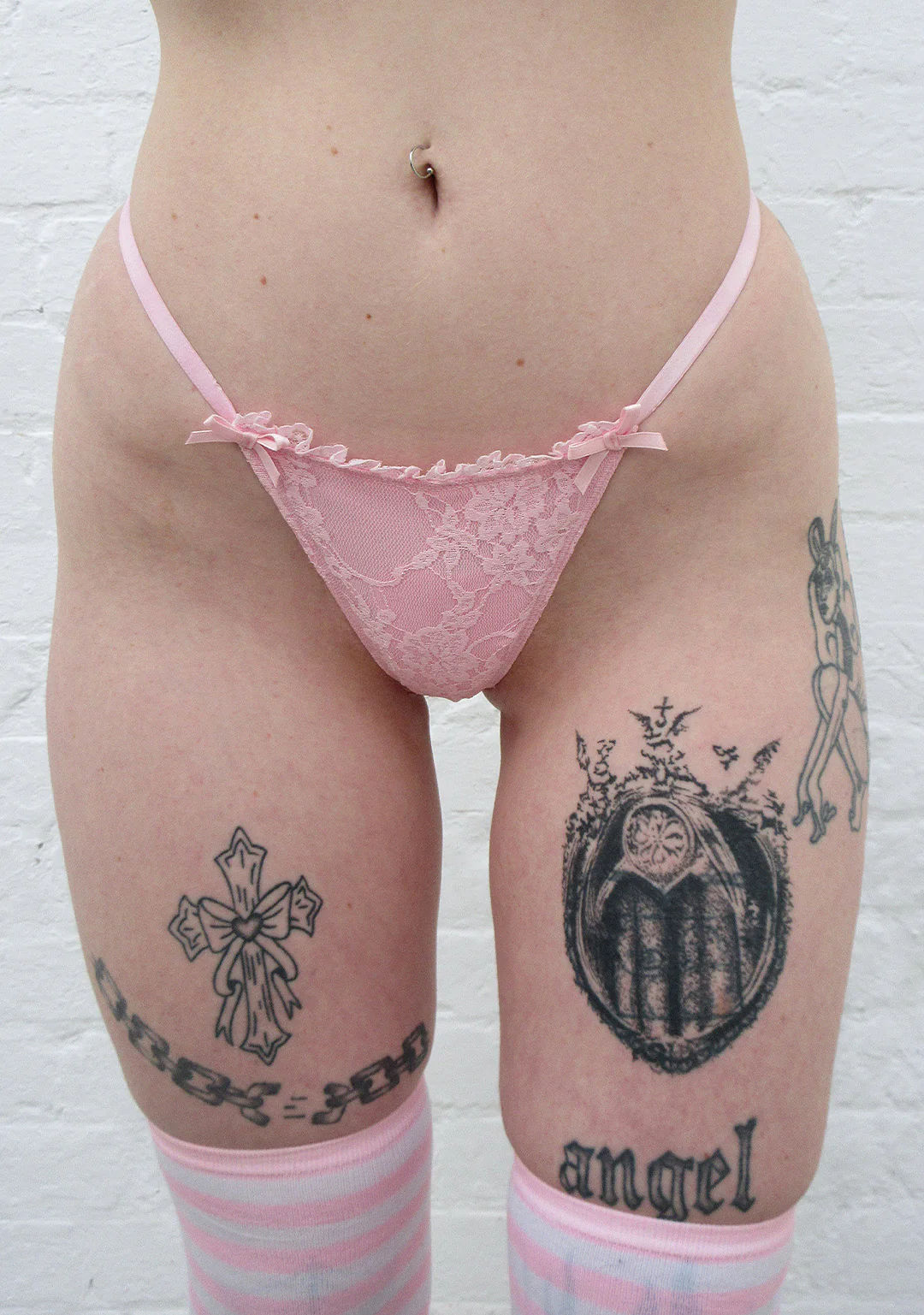 ALLURE CHARM LACE G-STRING BABY PINK - Image 2