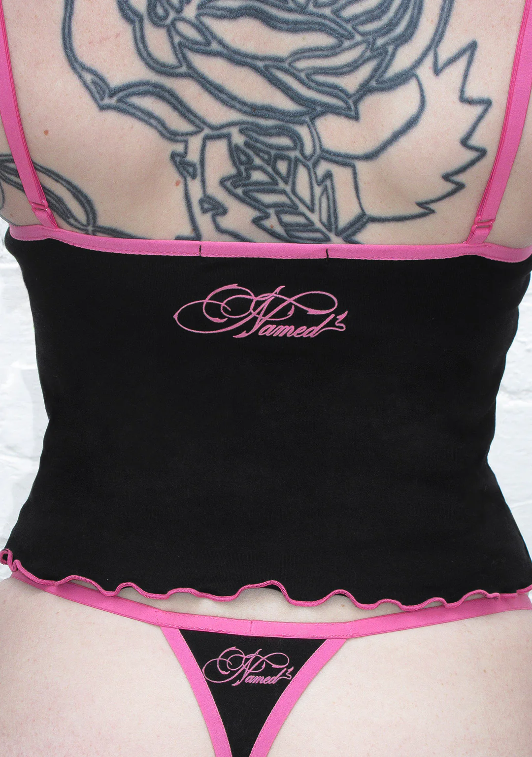 IDOL RHINESTONE THONG BLACK - Image 3