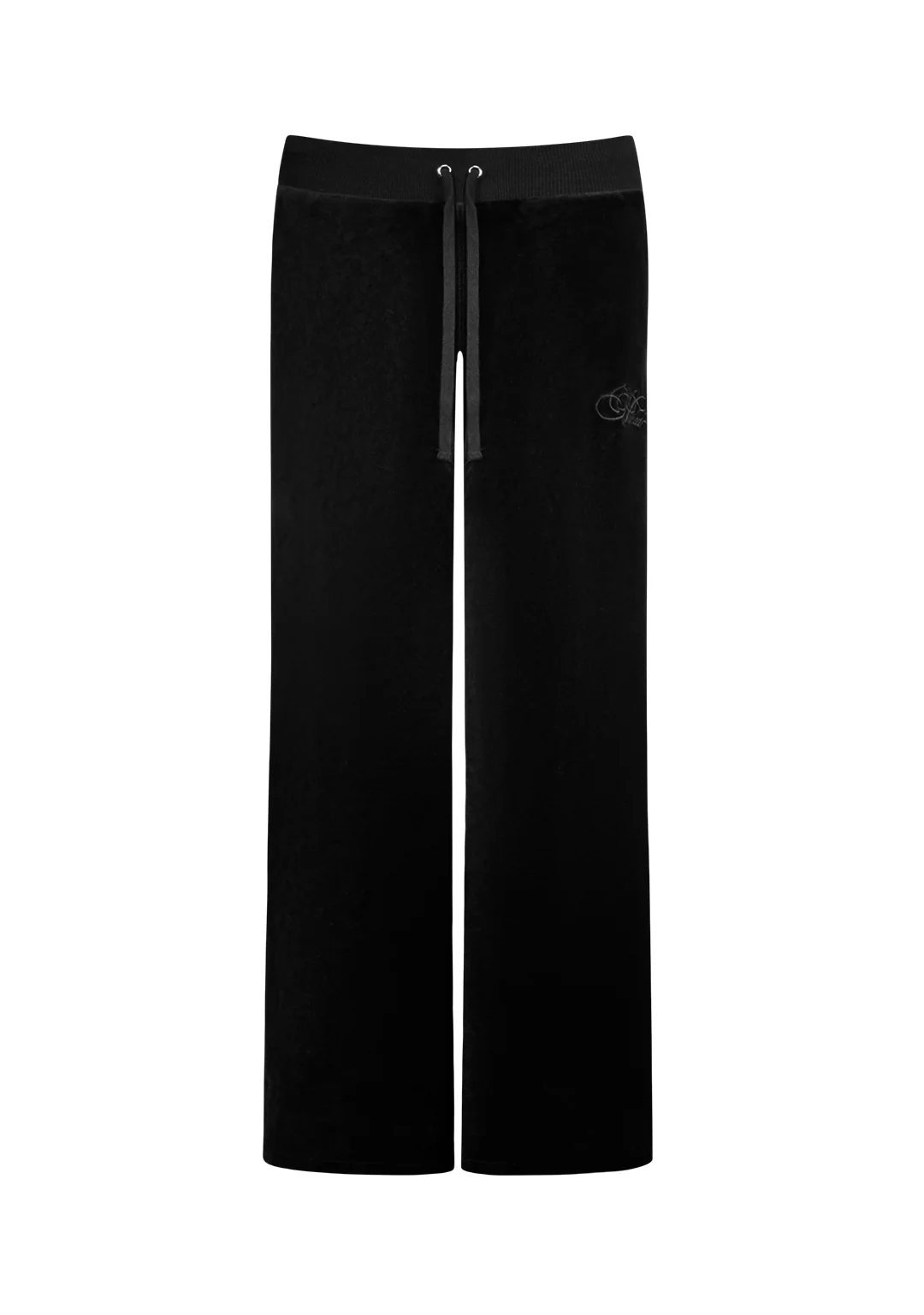 IDOL RHINESTONE VELOUR SWEATPANTS BLACK - Image 7