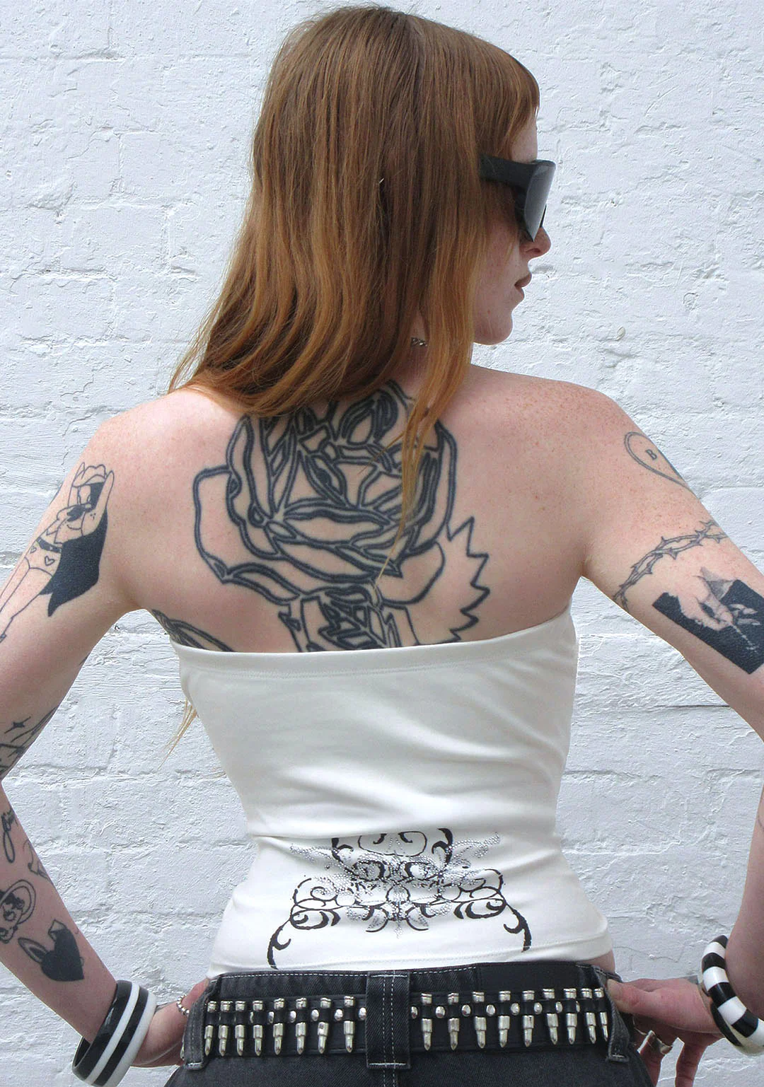 OBSESSION RHINESTONE TUBE TOP WHITE - Image 4
