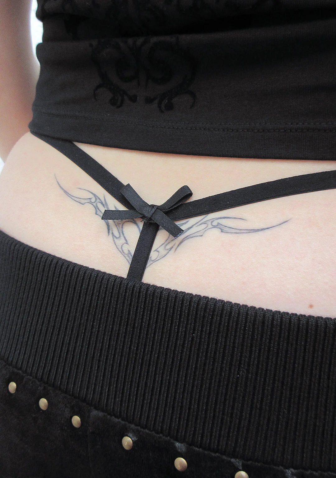 REBEL STUDDED G-STRING BLACK - Image 5