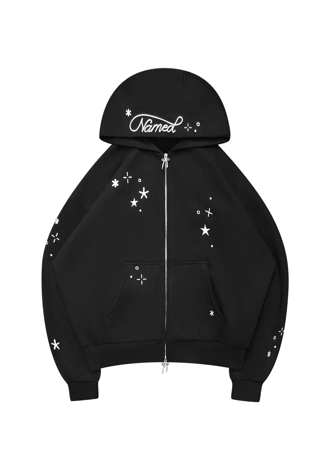 STITCH WINGS ZIP HOODIE BLACK (DETACHABLE WINGS) - Image 8
