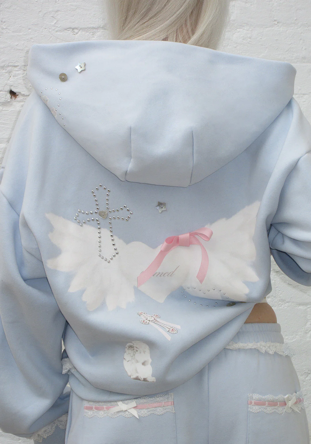 WHISPER ZIP HOODIE BABY BLUE - Image 6